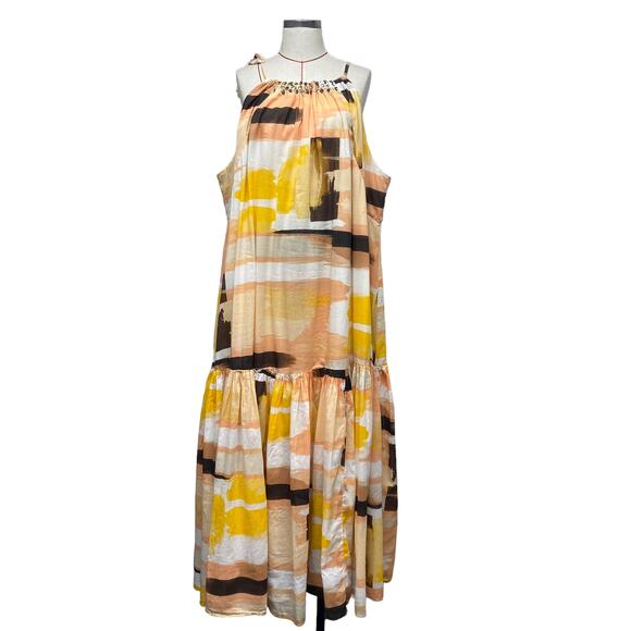 Lane Bryant Printed Jewel Neck Tent Dress - Picture 1 of 6